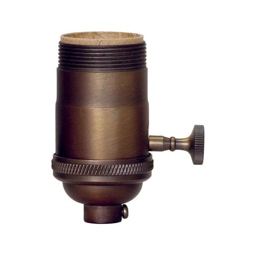 SATCO/NUVO Dark Antique Cast Brass On/Off Socket (80-2421)