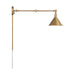 SATCO/NUVO Delancey Swing Arm Lamp Burnished Brass With Switch (60-7361)
