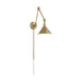 SATCO/NUVO Delancey Swing Arm Lamp Burnished Brass With Switch (60-7361)