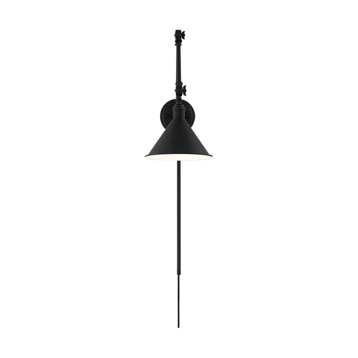 SATCO/NUVO Delancey Swing Arm Lamp Matte Black With Switch (60-7363)