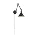 SATCO/NUVO Delancey Swing Arm Lamp Matte Black With Switch (60-7363)