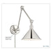 SATCO/NUVO Delancey Swing Arm Lamp Polished Nickel With Switch (60-7362)