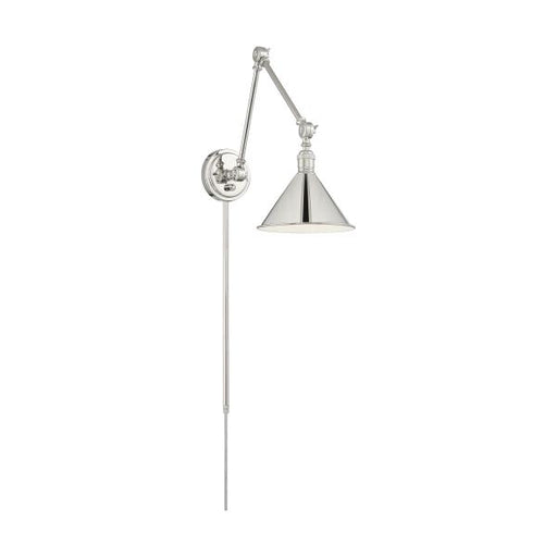 SATCO/NUVO Delancey Swing Arm Lamp Polished Nickel With Switch (60-7362)