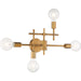 SATCO/NUVO Delphi 4-Light Vanity Aged Gold Finish (60-6871)