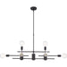 SATCO/NUVO Delphi 8-Light Island Pendant Fixture Mahogany Bronze Finish (60-6862)