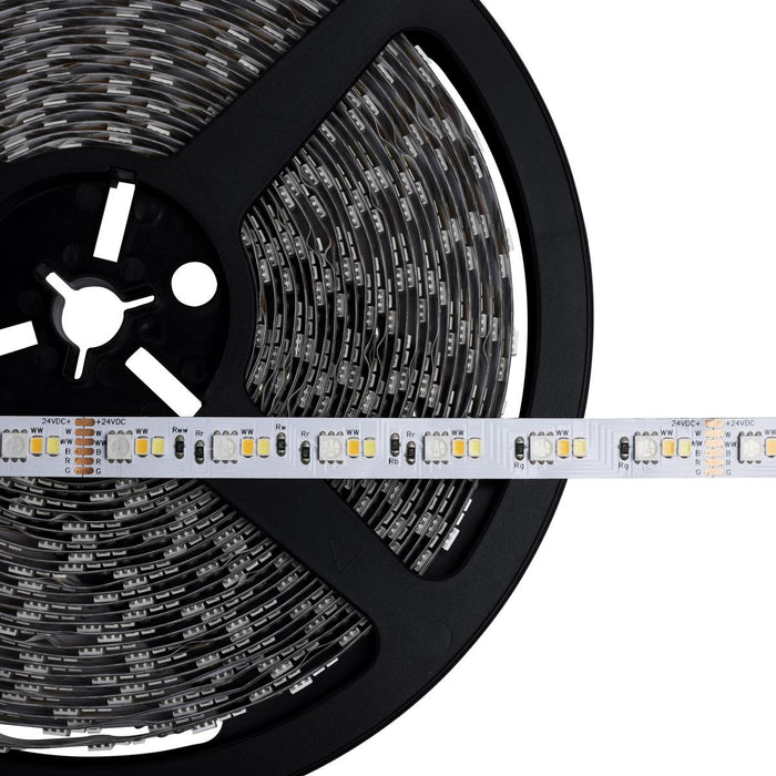 SATCO/NUVO Dimension Pro Tape Light Strip 32 Foot Hi-Output RGB Plus Tunable White J-Box Connection Starfish IOT Capable IR Remote Included (64-134)