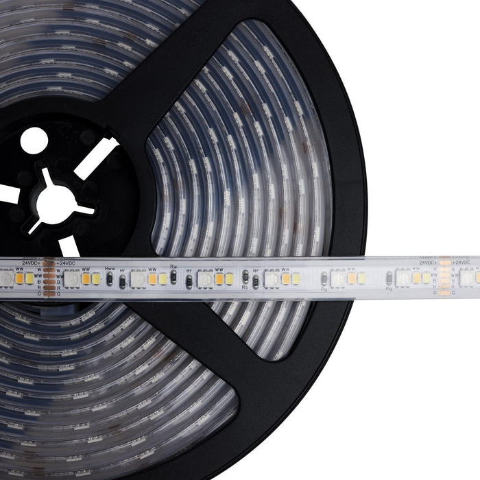 SATCO/NUVO Dimension Pro Tape Light Strip 64 Foot Hi-Output RGB Plus Tunable White J-Box Connection IP65 Starfish IOT Capable RF Remote Included (64-145)