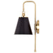 SATCO/NUVO Dover 1-Light Wall Sconce Black With Vintage Brass (60-7445)