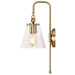 SATCO/NUVO Dover 1-Light Wall Sconce Vintage Brass With Clear Glass (60-7449)