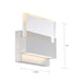 SATCO/NUVO Ellusion LED Medium Wall Sconce 15W Polished Nickel Finish With Seeded Glass (62-1502)