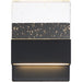 SATCO/NUVO Ellusion LED Small Wall Sconce 15W Matte Black Finish With Seeded Glass (62-1511)