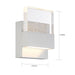 SATCO/NUVO Ellusion LED Small Wall Sconce 15W Polished Nickel Finish With Seeded Glass (62-1501)