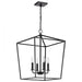 SATCO/NUVO Emma 4-Light Small Pendant 60W Maximum 120V Dark Bronze Finish (60-7951)