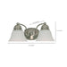 SATCO/NUVO Empire 2-Light 15 Inch Vanity With Alabaster Glass Bell Shades (60-341)