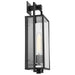 SATCO/NUVO Exhibit 1-Light Large Wall Lantern Matte Black Finish With Clear Glass (60-7545)