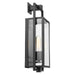 SATCO/NUVO Exhibit 1-Light Medium Wall Lantern Matte Black Finish With Clear Glass (60-7544)