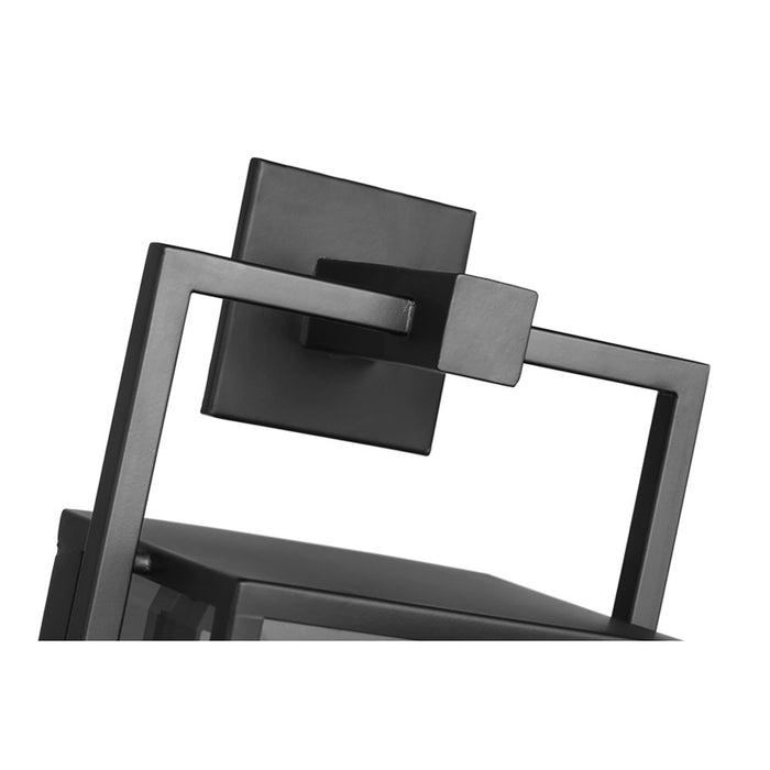 SATCO/NUVO Exhibit 1-Light Small Wall Lantern Matte Black Finish With Clear Glass (60-7543)