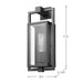 SATCO/NUVO Exhibit 1-Light Small Wall Lantern Matte Black Finish With Clear Glass (60-7543)