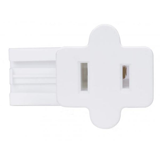 SATCO/NUVO Female Slide Plug Polarized 18/2-Spt-1 6A-125V White Finish (80-2515)