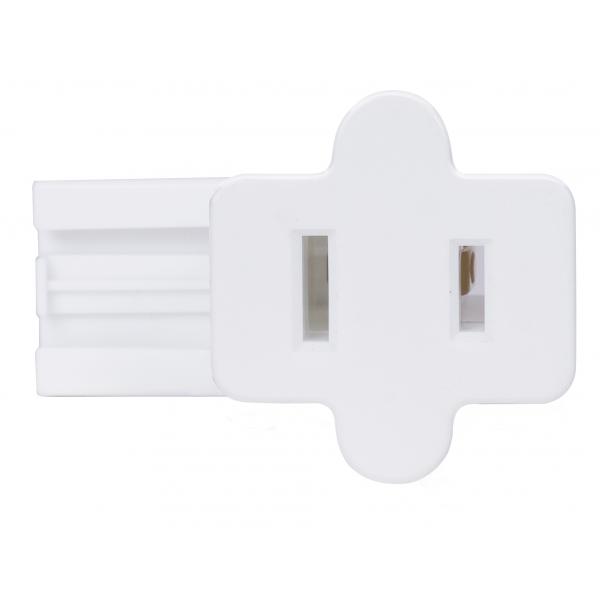 SATCO/NUVO Female Slide Plug Polarized 18/2-Spt-1 6A-125V White Finish (80-2515)
