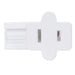 SATCO/NUVO Female Slide Plug Polarized 18/2-Spt-1 6A-125V White Finish (80-2515)