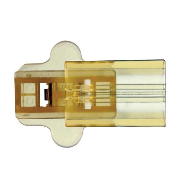 SATCO/NUVO Female Slide Plug Polarized 18/2 SPT-2 6A-125V Clear Gold Finish (80-2523)