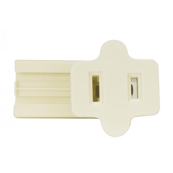 SATCO/NUVO Female Slide Plug Polarized 18/2 SPT-2 6A-125V Ivory Finish (80-2520)