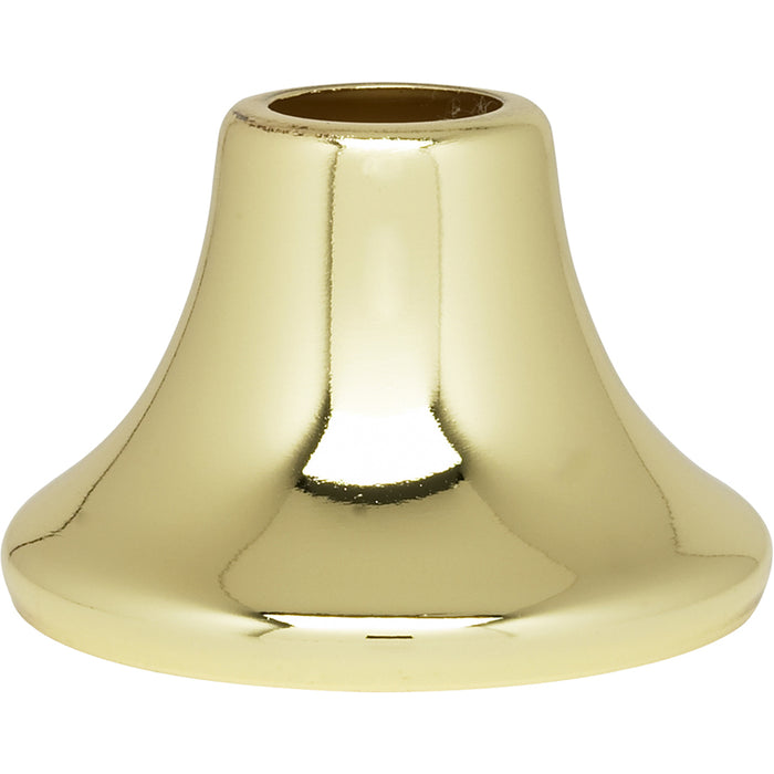 SATCO/NUVO Flanged Steel Neck 9/16 Inch Hole 1-3/16 Inch Height 3/4 Inch Top 1-3/4 Inch Bottom Seats Brass Plated Finish (90-2189)