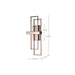 SATCO/NUVO Frame 1 Module Wall Sconce With Frosted Glass (62-125)