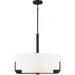 SATCO/NUVO Frankie 4-Light 24 Inch Pendant Aged Bronze Finish With White Glass (60-6544)