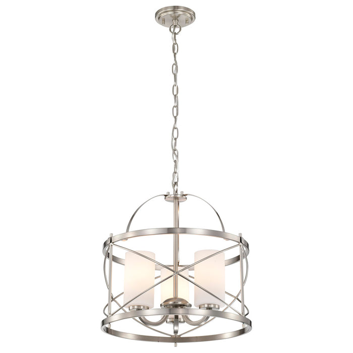 SATCO/NUVO Ginger 3-Light Pendant With Etched Opal Glass (60-5333)