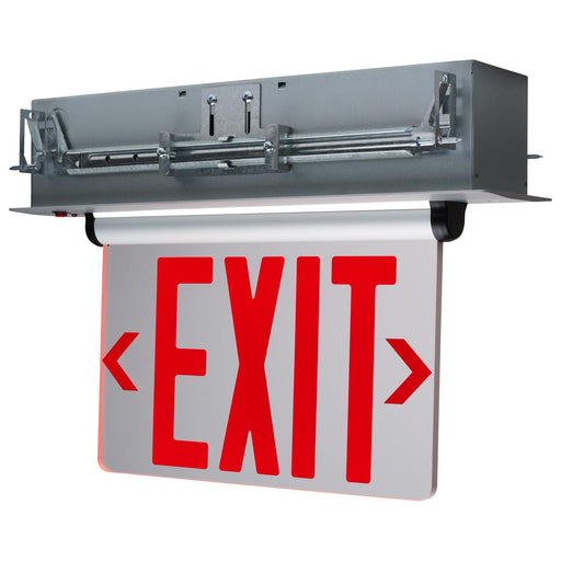 SATCO/NUVO Green Edge-Lit LED Exit Sign 120-277V (67-114)