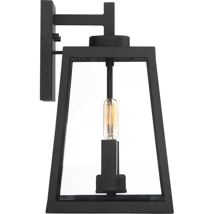 SATCO/NUVO Halifax 2-Light Medium Lantern Matte Black Finish With Clear Glass (60-6582)