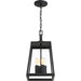 SATCO/NUVO Halifax 4-Light Hanging Lantern Matte Black Finish With Clear Glass (60-6584)