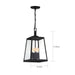 SATCO/NUVO Halifax 4-Light Hanging Lantern Matte Black Finish With Clear Glass (60-6584)