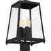 SATCO/NUVO Halifax 4-Light Post Lantern Matte Black Finish With Clear Glass (60-6585)