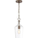 SATCO/NUVO Hartley 1-Light Pendant Fixture Antique Copper Finish With Clear Glass (60-6748)