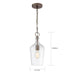 SATCO/NUVO Hartley 1-Light Pendant Fixture Antique Copper Finish With Clear Glass (60-6748)