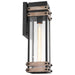 SATCO/NUVO Homestead 1-Light Large Wall Lantern Matte Black And Wood Finish With Clear Glass (60-7542)