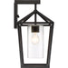 SATCO/NUVO Hopewell 1-Light Large Lantern Matte Black Finish With Clear Seeded Glass (60-6593)