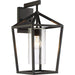 SATCO/NUVO Hopewell 1-Light Large Lantern Matte Black Finish With Clear Seeded Glass (60-6593)