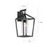 SATCO/NUVO Hopewell 1-Light Large Lantern Matte Black Finish With Clear Seeded Glass (60-6593)