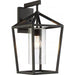 SATCO/NUVO Hopewell 1-Light Large Lantern Matte Black Finish With Clear Seeded Glass (60-6593)