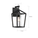 SATCO/NUVO Hopewell 1-Light Medium Lantern Matte Black Finish With Clear Seeded Glass (60-6592)