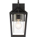 SATCO/NUVO Hopewell 1-Light Small Lantern Matte Black Finish With Clear Seeded Glass (60-6591)