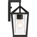 SATCO/NUVO Hopewell 1-Light Small Lantern Matte Black Finish With Clear Seeded Glass (60-6591)