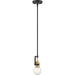 SATCO/NUVO Intention 1-Light Miniature Pendant Fixture Warm Brass And Black Finish (60-6975)