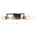 SATCO/NUVO Intention 3-Light Vanity Warm Brass And Black Finish (60-6973)