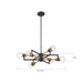 SATCO/NUVO Intention 6-Light Chandelier Warm Brass And Black Finish (60-6976)