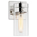 SATCO/NUVO Intersection 1-Light Vanity Polished Nickel With Clear Glass (60-7631)